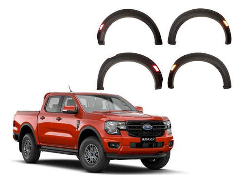 Extensiones Tapabarro Con Led Compatible Ford Ranger T9 24