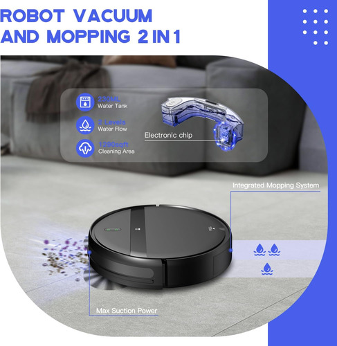 Robot Aspirador Y Fregona Combo, Wifi/alexa/app/ , Sin ...