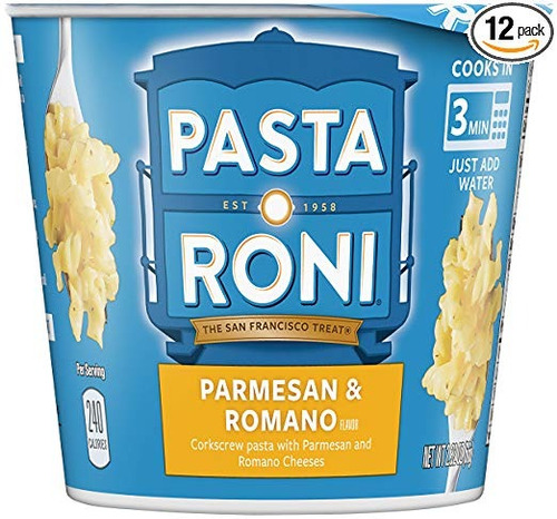 Pasta Roni Copas, Parmesano Y Romano Queso Mezcla De Las Pas