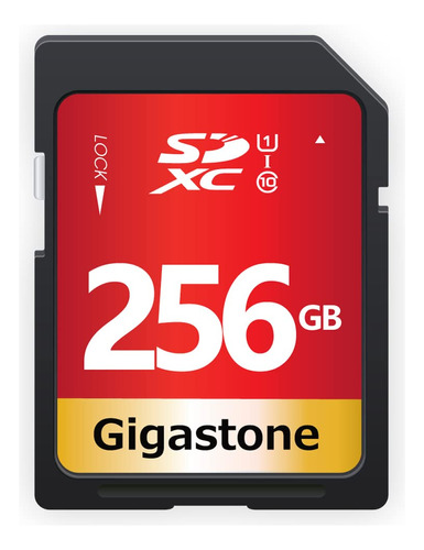 Gigastone Tarjeta Sd De 256 Gb Uhs-i U1 Clase 10 Sdxc Tarje.