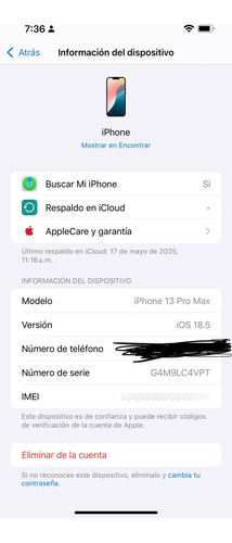 Apple iPhone 13 Pro Max (128 Gb) - Grafito Con Detalle (Usado)
