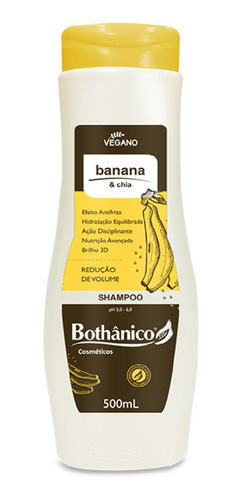 Kit Banana & Chia Shampoo E Condic Reduz Volume Bothânico