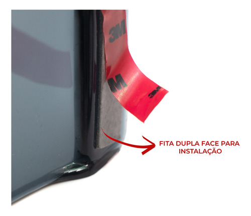 Calha Chuva Acrílica Slim 4 Portas Tg Poli Volkswagen Gol G6