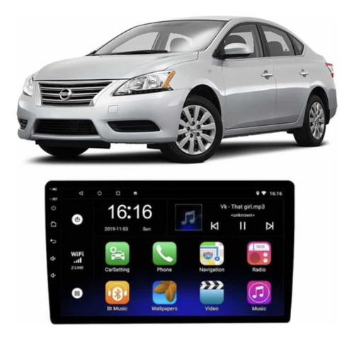 Multimedia 10 Android Nissan Sentra Wifi Gps Cam Reversa