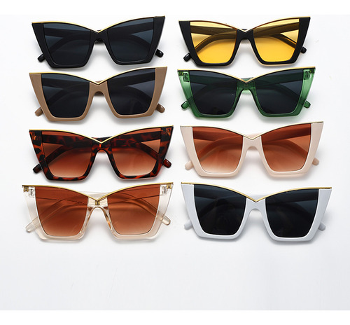 Gafas De Sol Ins Vintage Cat Eye Para Mujer, Cuadradas Y Mon