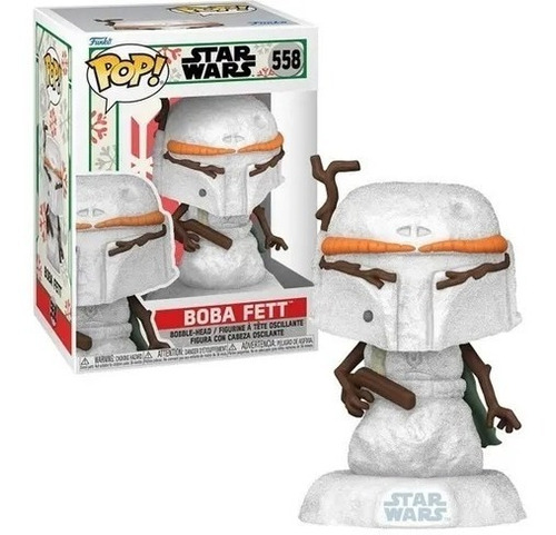 Funko Pop Star Wars: Navidad - Boba Fett Hombre De Nieve