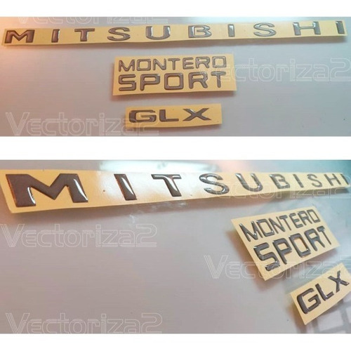 Kit Emblemas Montero Sport Glx