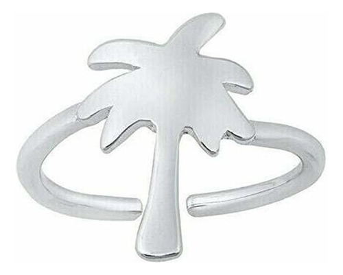 Anillo Para Pie - Anillo Para Pie - Palm Tree Toe Ring In W