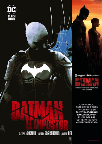 Cómic, Dc, Batman: El Impostor (con Entrada) Ovni Press