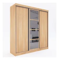 Comprar Placard Delos Corredizo Dl463 Roble Natural Espejo