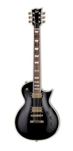 Guitarra Electrica Ltd By Esp Serie Eclipse Ec256 Negra Brillante 22 Trastes Estilo Les Paul