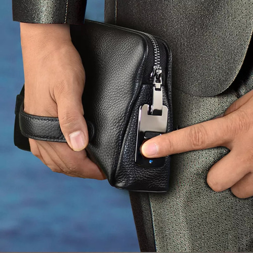 Cartera Inteligente Con Huella Digital, Bolso De Mano De Cue