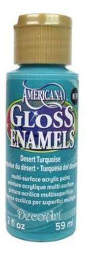 Decoart Americana Pintura Esmaltada Brillante, 2 Onzas, Turq
