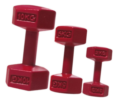3 X 3pcs Sports Playset Bonitos Halteres Em Miniatura Para