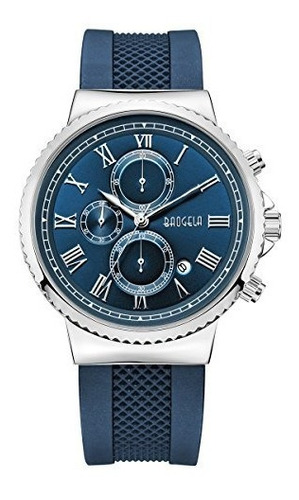 Reloj Baogela Para Hombre 1708-blue Color Azul Pantalla