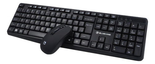 Kit Teclado E Mouse Sem Fio Bmtw01 Bluecase Cor do mouse Preto Cor do teclado Preto