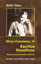 Ediht Stein. Obras Completas Iii - Beata Edith Stein