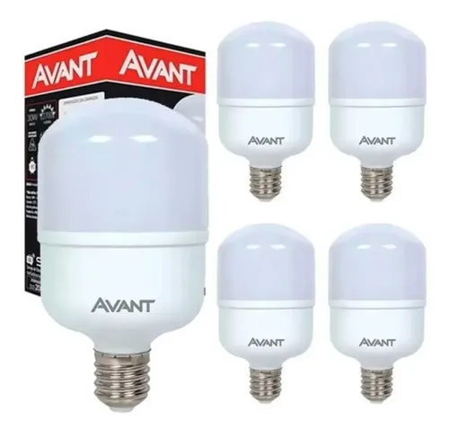 Kit 5 Lampadas Led 30w Bulbo 6500k Branco Frio Cor Da Luz Branco Frio