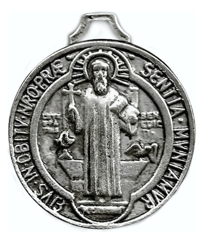 Medalla De San Benito D Metal Paquete De 35 Piezas