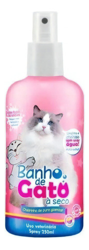 Banho Seco Catmypet Gato Spray 250ml Antialérgico Com Cheiro Fragrância Cheirinho de Puro Glamour Tom de pelagem recomendado Todas