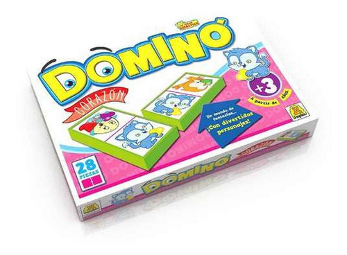 Imagen 1 de 3 de Domino Corazones Ploppy 340083