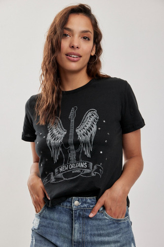 Remera Estampada Guitarra Rimmel