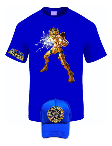 Camiseta Manga Corta Caballeros Zodiaco Leo Obsequio Gorra