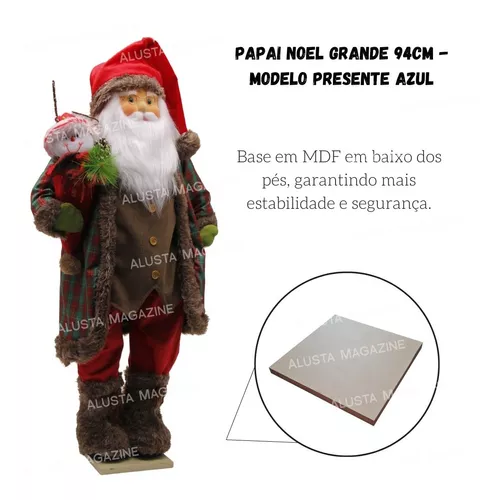 Enfeite Natal Boneco Papai Noel - Bom Preço Magazine