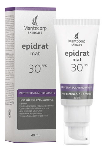 Mantecorp Epidrat Mat Fps30 Creme 40ml Protetor Solar