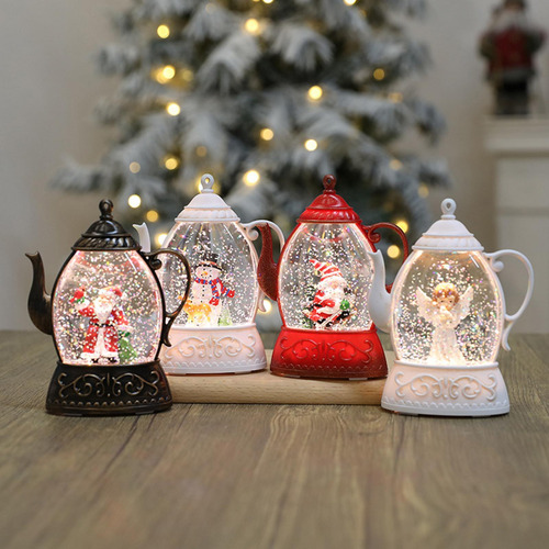 Lámpara De Hervidor De Agua De Navidad, Decoración De Luz,