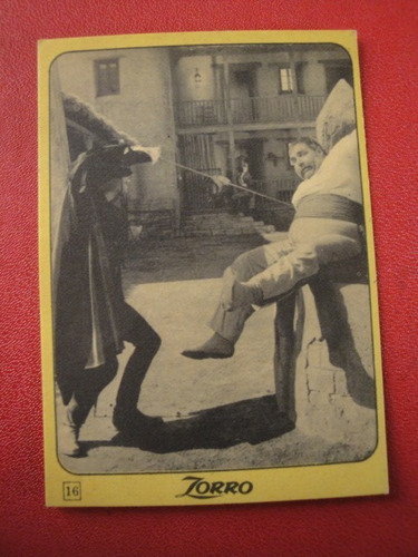 Figuritas El Zorro Año 1972 - 1973 Nº16