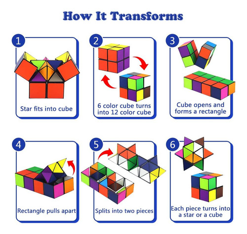 Set De Cubos Magicos Star Cube, Cubo Yoshimoto 2 En 1 Par...