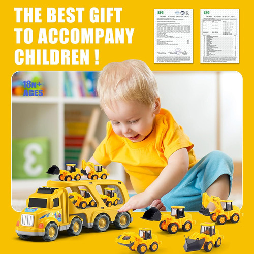 Veslier Camión De Construcción Juguetes Para Niños Niñas ...