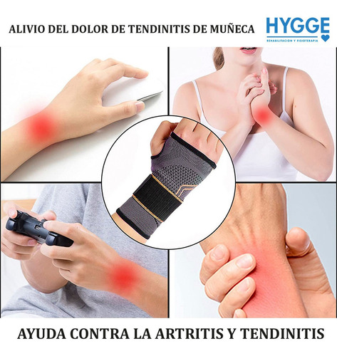Imagen 4 de 10 de Muñequera Anatómica Manopla Dedo Pulgar Rehabilitación Gym