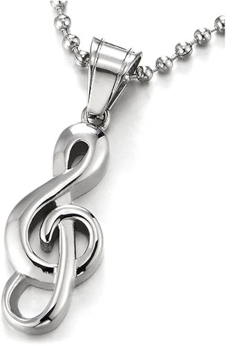 Coolsteelandbeyond Stainless Steel Treble Clef Music Sign Pe