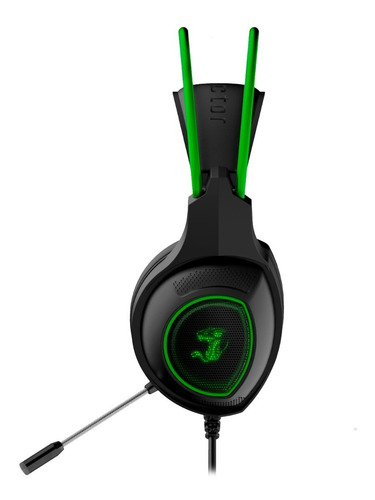 Auricular Gamer Constrictor Led Con Mic Luces Color Verde Color de la luz Verde