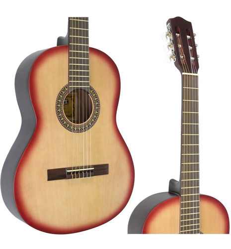 Guitarra Gracia M1 Criolla Clásica Esfumada Tamaño Adulto