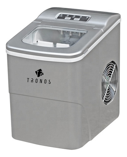 Máquina de Gelo Tronos B12/B - Prateado - Gelo em até 15 minutos - 12kg por dia - Reservatório de Água 2 Litros -