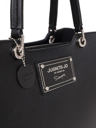 Cartera shopper Juanita Jo Esme color plata