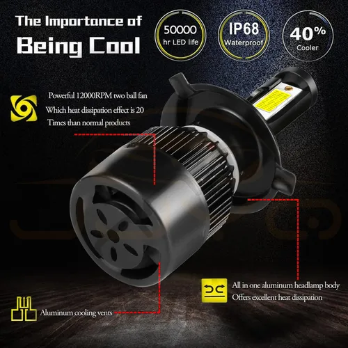St Kit De Focos Led 9003 H4 De 14000 Lm Alta Y Baja Para