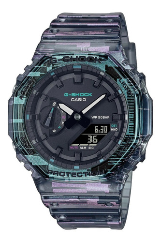 Imagen 1 de 6 de Reloj Casio G-shock Youth Diseños Digitales Ga-2100nn-1acr