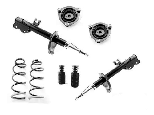 Kit 2 Amortiguadores Resortes Bases Nissan Sentra B15 01-06