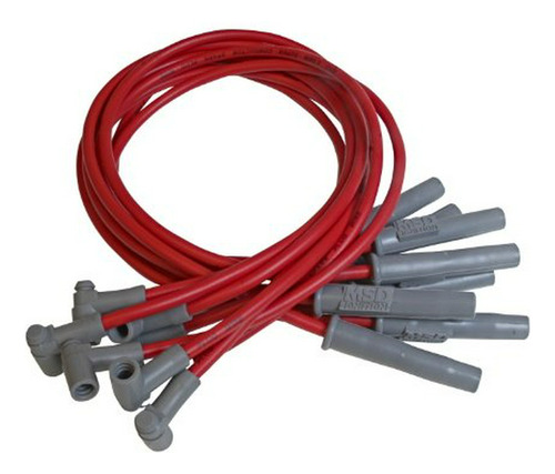 Cables Bujía Msd 8.5mm Superc. Rojos (58 Caracteres)