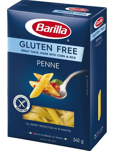 Barilla Pasta Libre De Gluten Free  Penne Rigate Importada 