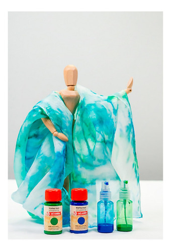 Pintura Textil Para Seda Art Creation Set 4 Colores 50ml Color Multicolor