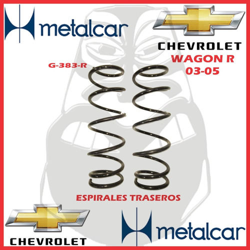 Espirales Trasero Chevrolet Wagon R/daewoo Matiz