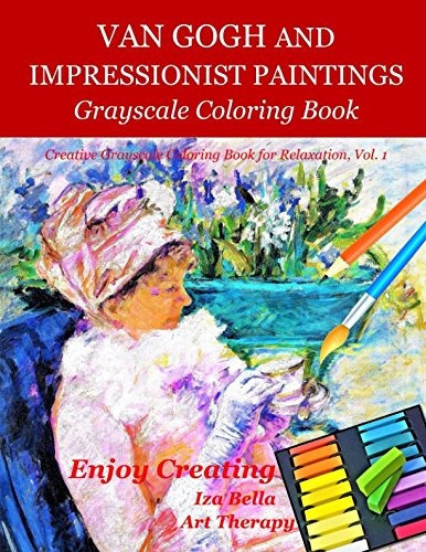 Van Gogh Y Pinturas Impresionistas Libro De Colorear En Esca