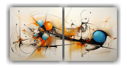 160x80cm Pinturas Abstractas Grandes En Tela Sublimada