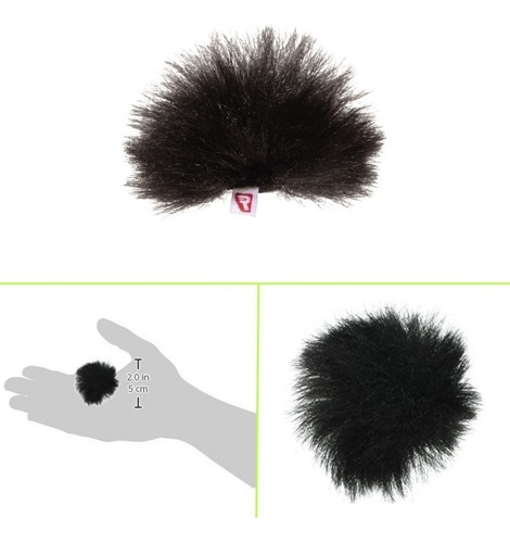 Anti-pop Shure Amvl-fur Windjammer De Rycote Para Mvl
