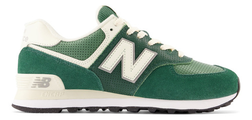 Tenis New Balance 574 Clásicos-verde/blanco